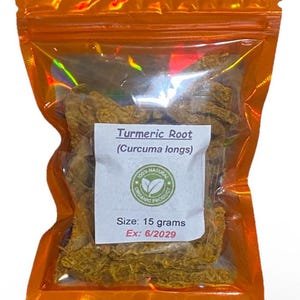 Organic Whole Turmeric Root (Curcuma Longa)