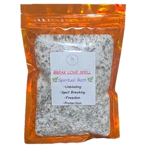 Spiritual Bath: Break Love Spell- Unbinding, Liberation Protection Freedom