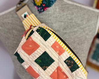 Crossbody quilted bag, belt bag, fanny pack, sling bag, handmade