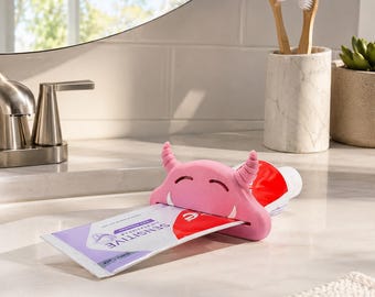 Toothpaste Squeezer, Monster Tube Saver, Unique Bathroom Decor, Kids Gift