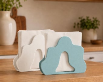 Napkin Holder, Cloud Table Stand, Modern Kitchen Organizer, Unique Dining Decor Gift