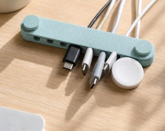 Cable Organizer, Desk Edge Clip, Cord Holder, Charger Management, Office Setup Gift
