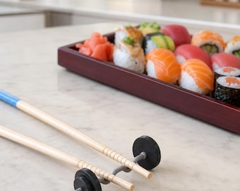 Chopstick Holder, Barbell Rest, Sushi Tableware, Funny Dining Accessory Gift