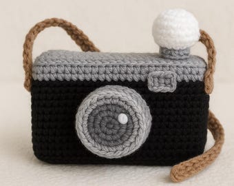 Crochet Pattern Vintage Camera Instant Download