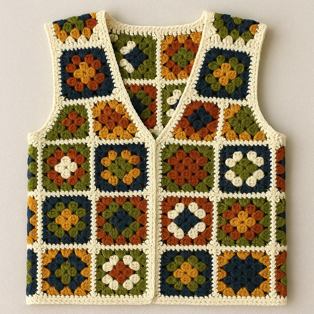 70年代のかぎ針編みスタイル - Etsy 日本