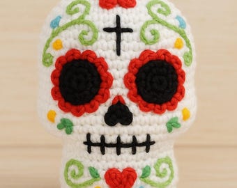 Crochet Sugar Skull Pattern – Day of the Dead Amigurumi (PDF Download)