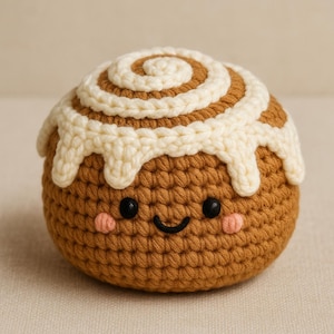 Haak-/amigurumipatroon Kaneelbroodje PDF Direct te downloaden
