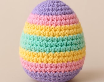 Padrão de crochê/amigurumi para ovos de Páscoa em PDF para download imediato