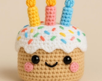 Crochet/Amigurumi Pattern Birthday Cake PDF Instant Download