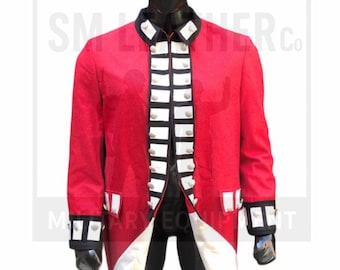 イギリス軍のレッドコート衣装：18世紀のウール製独立戦争時の制服