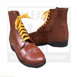 German Russet Marching Leather Shoes. Handmade Shoes, Leather Shoes, Leather Ankle Boot, Brown Leather Shoes, Lower Boot, Men Boot, Shoes.