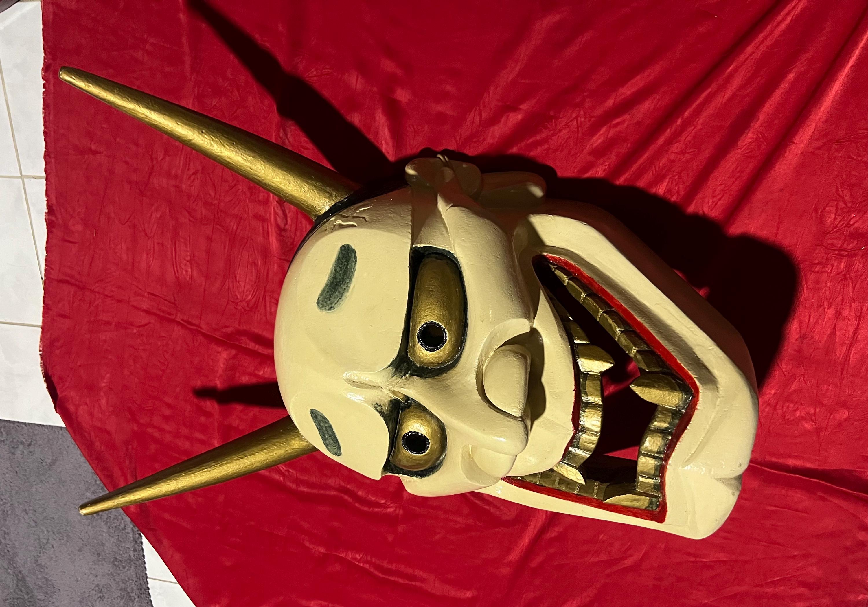 Rare Vintage Extra Large Japanese Hannya Mask (般若) - 65cm Hand