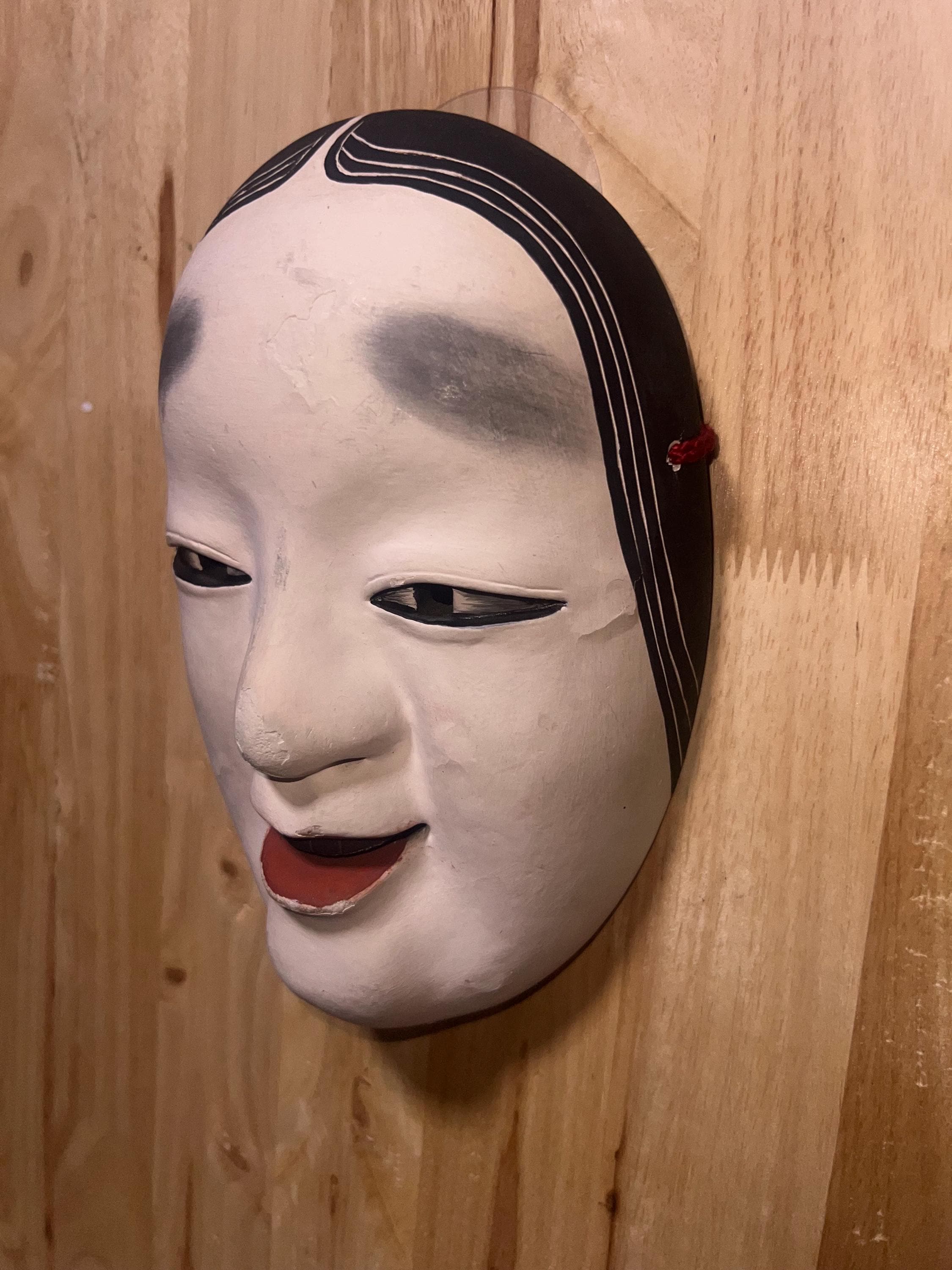 Japanese Noh Mask Ko-omote 小面 Traditional Young Woman Mask