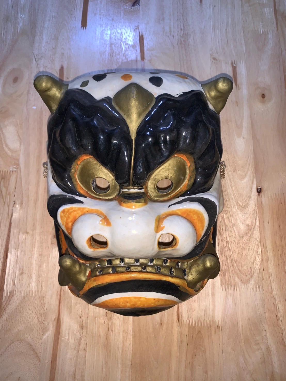 伝統的な獅子舞の木製面 Shishimai lion mask - Etsy 日本
