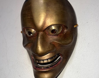 大鬼神 能面 | 大鬼神 | 手彫り・手描き木製 | スタイルB ヤギ毛