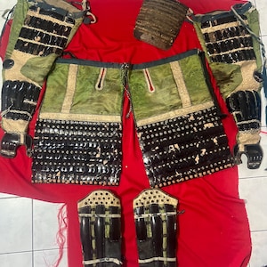 Antique Edo Period Samurai Armor Set - Kote, Haidate, Suneate - High-Ranking Nanban Style Gusoku Parts High-ranking samurai