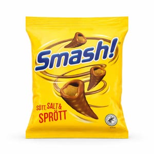 Smash Chocolate Coated Corn Cones 100g | Sweet & Salty Crunch Treat | Imported Nordic Chocolate Snack