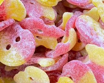 Bubs Swedish Sour Skulls Candy Lemon Raspberry – Vegan Candy