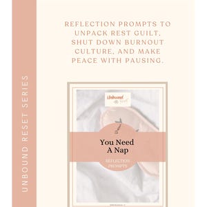 You Need a Nap Reflection Prompts | PDF Journal for Burnout Recovery, Rest Guilt, and Reclaiming Your Energy