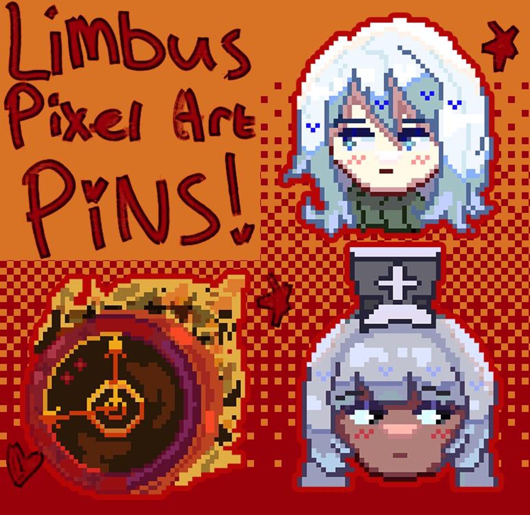 Limbus Button Limbus Company, Dante, Faust, Charon Pixel Art Pins / Buttons! - Etsy ...
