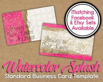 business card 2 sided wooden glitter business card etsy