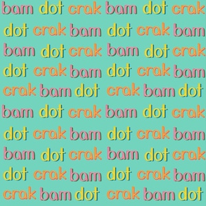 Grün, Crak Bam Dot Mahjong Musterdesign