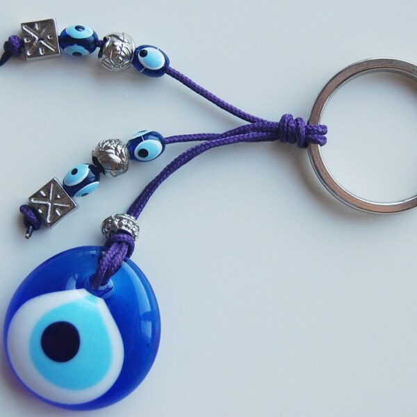 Evil Eye Handmade Glass Bead Key Chain