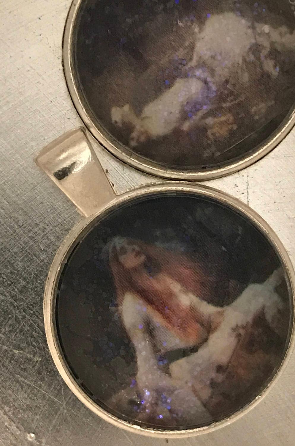 Lady of Shallot-Art jewelry-Silver Pendant-Glass Pendant-photo pendant-John  William Waterhouse~Brass Necklace, image size:994x1500