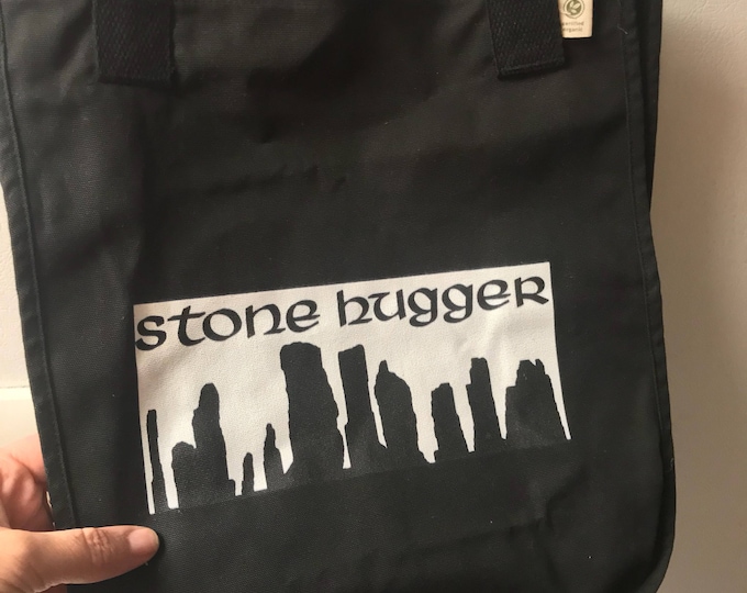 Stone Hugger Organic Market Tote~cotton Tote-Shopping Tote~Shopping Bag~Travel Tote~book Bag