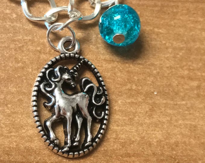 Unicorn bracelet- Silver Bracelet - Beach Charms - Unicorn Charm - Shadowhunter bracelet - Shadowhunters -Angelic Power~Rune Bracelet