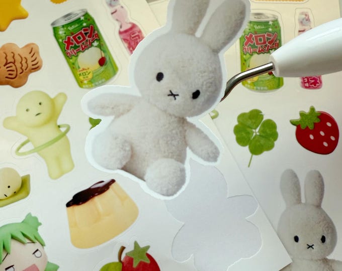 Feuille d'autocollants brillants Jumicore Hesei rétro japonais Y2K des années 2000 | Décoration mignonne Smiski Kawaii pour journal, agenda, scrapbooking, gourde