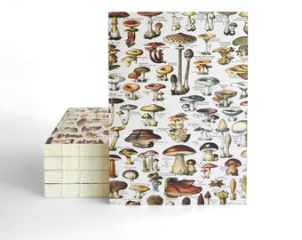 Vintage Mushroom Exposed Binding Notebook Journal