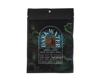 Dark Water Spiced Lotus Botanical Dead Sea Salt Bath Soak