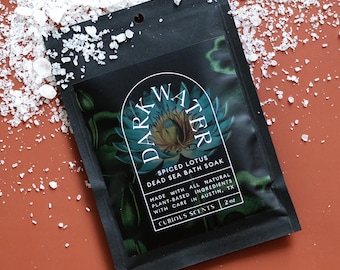 Dark Water Spiced Lotus Botanical Dead Sea Salt Bath Soak