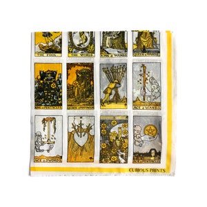 100% Silk Scarf Tarot Card Bandana 17x17