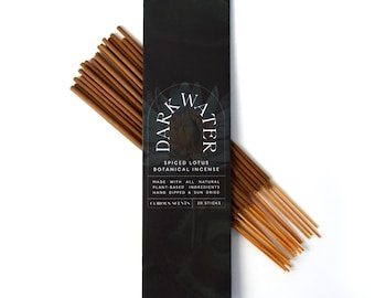 Dark Water Spiced Lotus Botanical All-Natural Incense Sticks