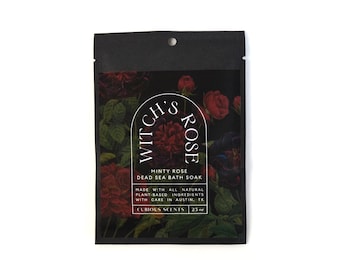 Witch's Rose Minty Rose Botanical Dead Sea Salt Bath Soak
