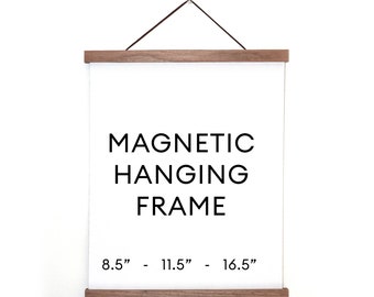 Magnetic Hanging Frame for Art / Hanging Chart / Pull Down Chart Frame