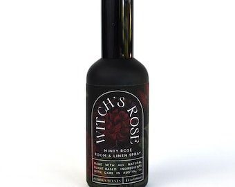 Witch's Rose Minty Rose Botanical Room and Linen Spray / Essential Oil Spray