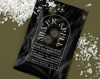 Silver Spell Earthy Eucalyptus Dead Sea Salt Bath Soak / Stress Relief / All-Natural
