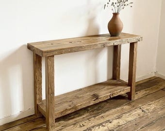 Drijfhouten consoletafel natuurlijk hout entreetafel massief houten smalle tafel console monitorstandaard meubeldecoratie