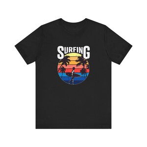 Surfing Vibes Unisex Tee - Fun Beach Apparel, Summer T-Shirt, Vintage Surfing Graphic Tee, Perfect for Surf Lovers, Vacation Wear