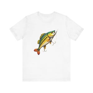 Fishing Enthusiast Tee | Unisex Jersey Short Sleeve T-Shirt with Fun Fish Design, Great for Gifts, Fishing Trips, Summer Events, Birthday