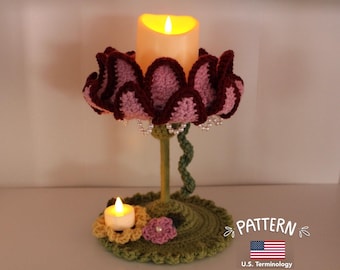 Fire Lily Lamp Crochet Pattern