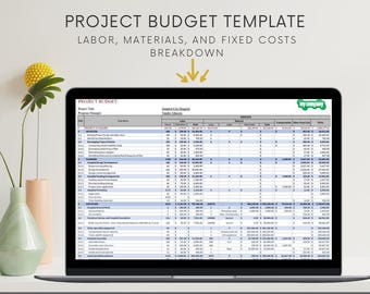 Project Budget Template: Labor, Materials, and Fixed Costs Breakdown