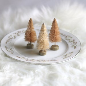 2 Chestnut colored set of 3 Bottlebrush sisal trees image 7