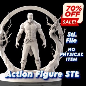 Aangepaste 3D-sculptuur om af te drukken: anime-, cartoon-, game- of DnD-miniatuur-STL-bestanden