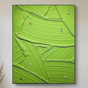 MLS Super Soccer League Wall Art Green Textured Canvas Art Green Wall Art American Football Art Minimalist Sport Art Gifts for Sports for