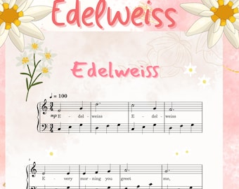 Edelweiss Spartiti per pianoforte: Easy Piano Solo (download digitale)