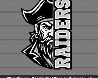 Raiders SVG, Raiders PNG, Raiders Cricut Cutfile, EPS, Raiders Mascota, Descarga instantánea, Raiders Football Baseball Mascot, Game Day, Camiseta